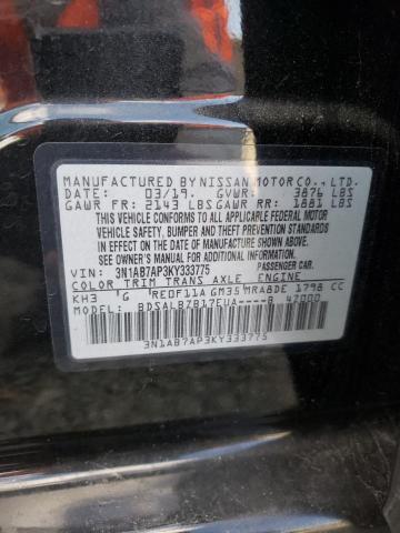 Photo 11 VIN: 3N1AB7AP3KY333775 - NISSAN SENTRA 