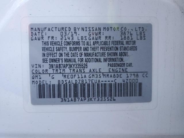 Photo 11 VIN: 3N1AB7AP3KY335526 - NISSAN SENTRA 