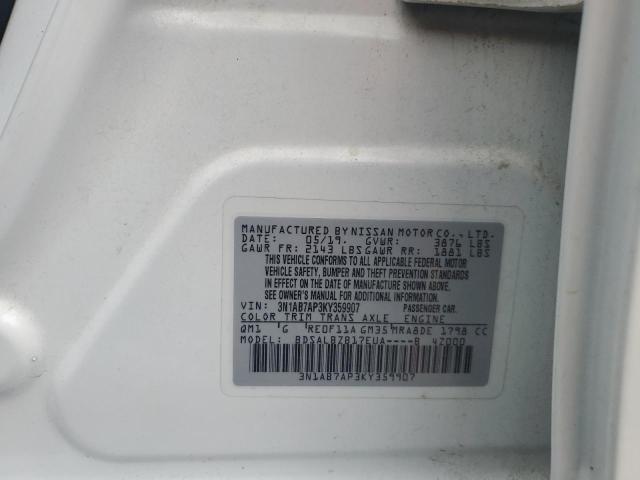 Photo 12 VIN: 3N1AB7AP3KY359907 - NISSAN SENTRA S 