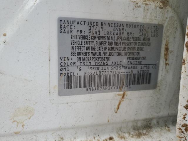 Photo 11 VIN: 3N1AB7AP3KY384791 - NISSAN SENTRA 