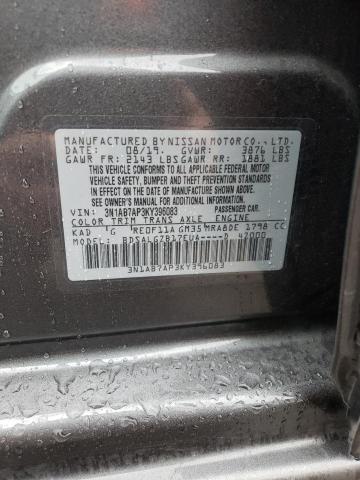 Photo 9 VIN: 3N1AB7AP3KY396083 - NISSAN SENTRA 