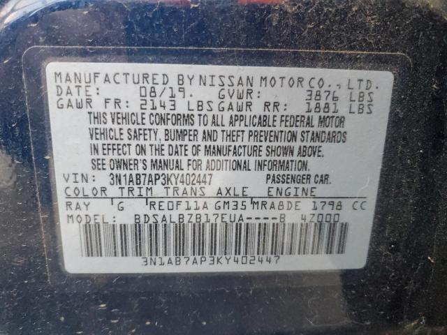 Photo 11 VIN: 3N1AB7AP3KY402447 - NISSAN SENTRA 