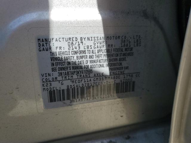 Photo 11 VIN: 3N1AB7AP3KY410595 - NISSAN SENTRA 