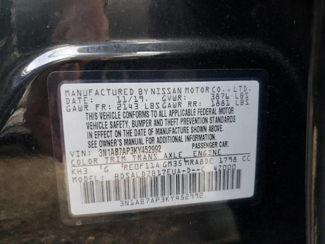 Photo 11 VIN: 3N1AB7AP3KY452992 - NISSAN SENTRA S 