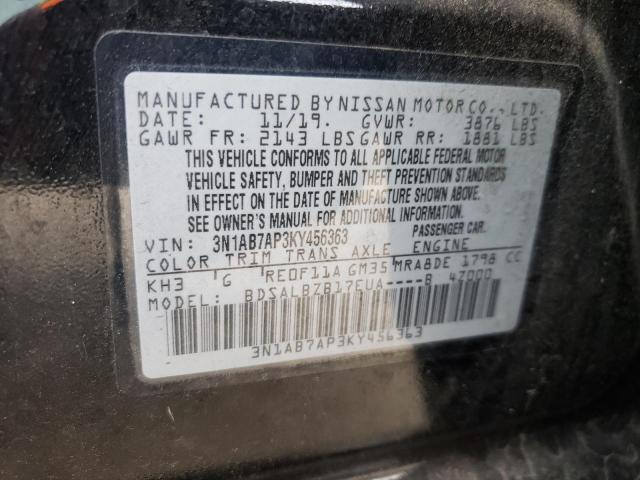 Photo 12 VIN: 3N1AB7AP3KY456363 - NISSAN SENTRA 