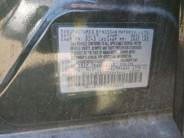 Photo 11 VIN: 3N1AB7AP3KY458033 - NISSAN SENTRA S 