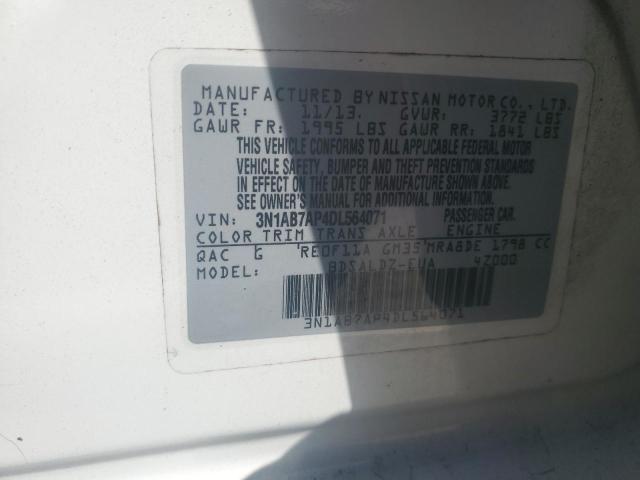 Photo 12 VIN: 3N1AB7AP4DL564071 - NISSAN SENTRA S 