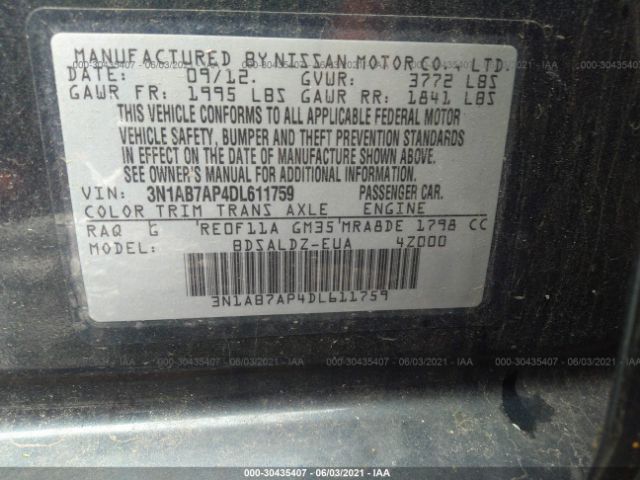 Photo 8 VIN: 3N1AB7AP4DL611759 - NISSAN SENTRA 