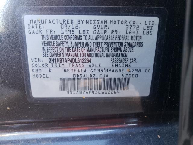 Photo 9 VIN: 3N1AB7AP4DL612264 - NISSAN SENTRA S 