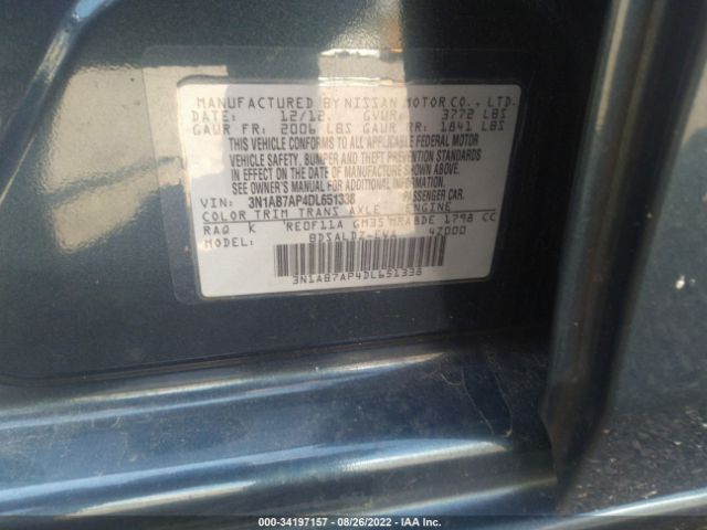 Photo 8 VIN: 3N1AB7AP4DL651338 - NISSAN SENTRA 