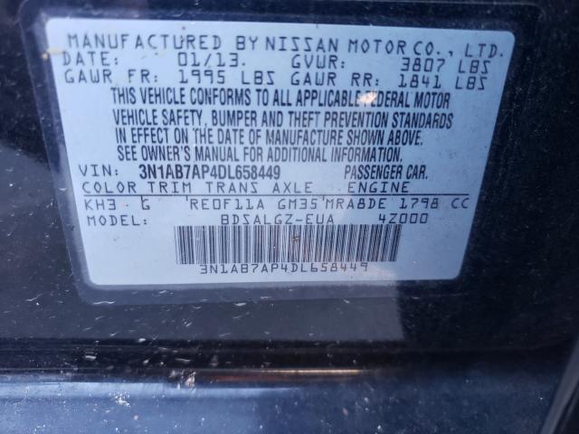 Photo 9 VIN: 3N1AB7AP4DL658449 - NISSAN SENTRA S 