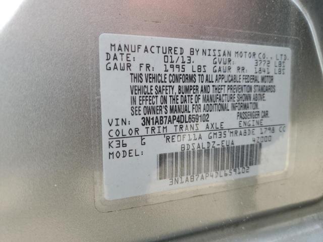 Photo 12 VIN: 3N1AB7AP4DL659102 - NISSAN SENTRA S 