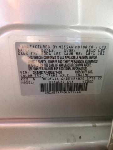 Photo 11 VIN: 3N1AB7AP4DL677468 - NISSAN SENTRA S 