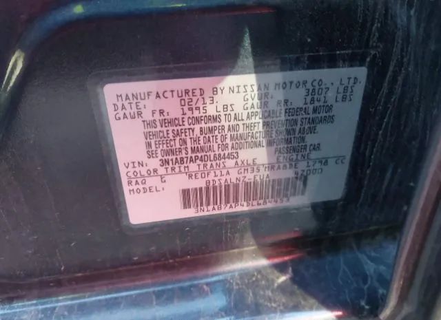 Photo 8 VIN: 3N1AB7AP4DL684453 - NISSAN SENTRA 