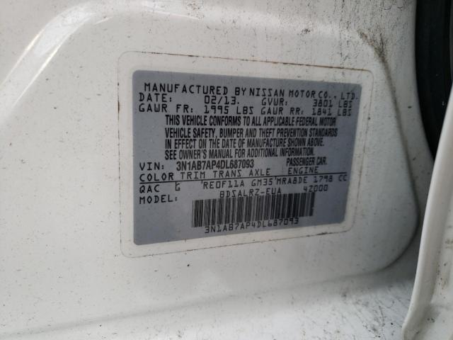 Photo 11 VIN: 3N1AB7AP4DL687093 - NISSAN SENTRA S 