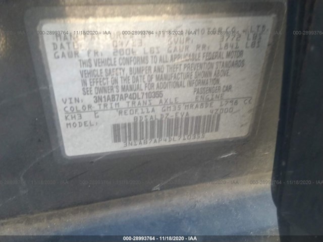 Photo 8 VIN: 3N1AB7AP4DL710355 - NISSAN SENTRA 