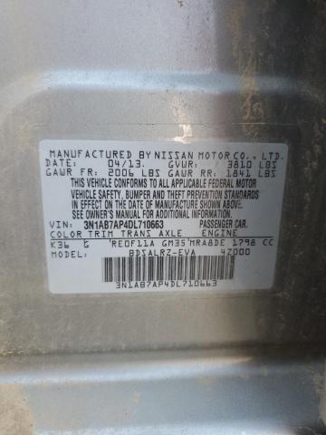 Photo 11 VIN: 3N1AB7AP4DL710663 - NISSAN SENTRA S 