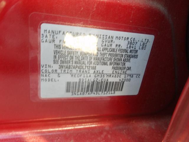 Photo 9 VIN: 3N1AB7AP4DL712168 - NISSAN ALTIMA 