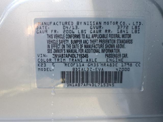 Photo 9 VIN: 3N1AB7AP4DL715345 - NISSAN SENTRA SV 