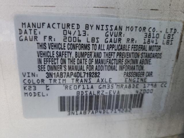 Photo 9 VIN: 3N1AB7AP4DL719282 - NISSAN SENTRA S 