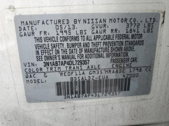 Photo 11 VIN: 3N1AB7AP4DL729357 - NISSAN SENTRA S 