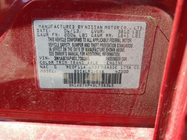 Photo 9 VIN: 3N1AB7AP4DL738365 - NISSAN SENTRA 