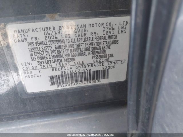 Photo 8 VIN: 3N1AB7AP4DL742206 - NISSAN SENTRA 