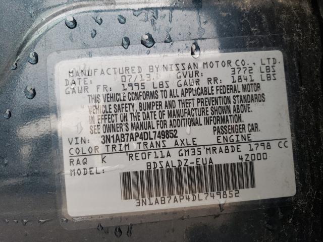 Photo 9 VIN: 3N1AB7AP4DL749852 - NISSAN SENTRA 