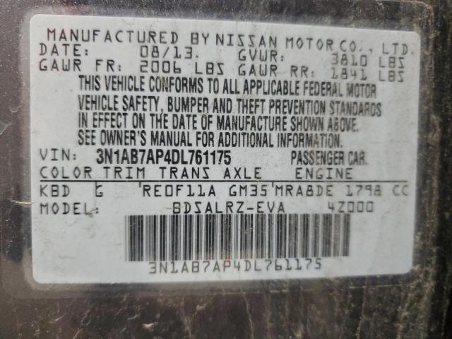 Photo 12 VIN: 3N1AB7AP4DL761175 - NISSAN SENTRA 