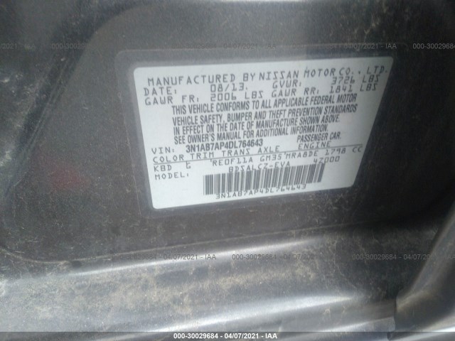 Photo 8 VIN: 3N1AB7AP4DL764643 - NISSAN SENTRA 