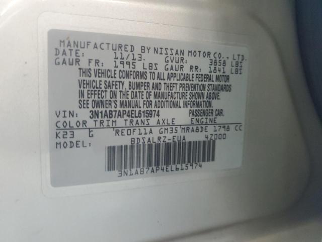 Photo 11 VIN: 3N1AB7AP4EL615974 - NISSAN SENTRA 