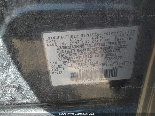 Photo 8 VIN: 3N1AB7AP4EL616171 - NISSAN SENTRA 