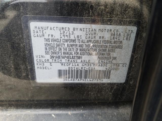 Photo 9 VIN: 3N1AB7AP4EL627591 - NISSAN SENTRA S 