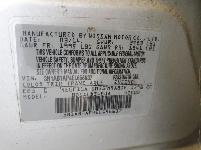 Photo 12 VIN: 3N1AB7AP4EL656637 - NISSAN SENTRA S 