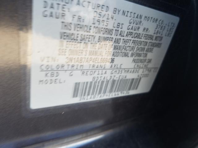 Photo 9 VIN: 3N1AB7AP4EL669436 - NISSAN SENTRA S 