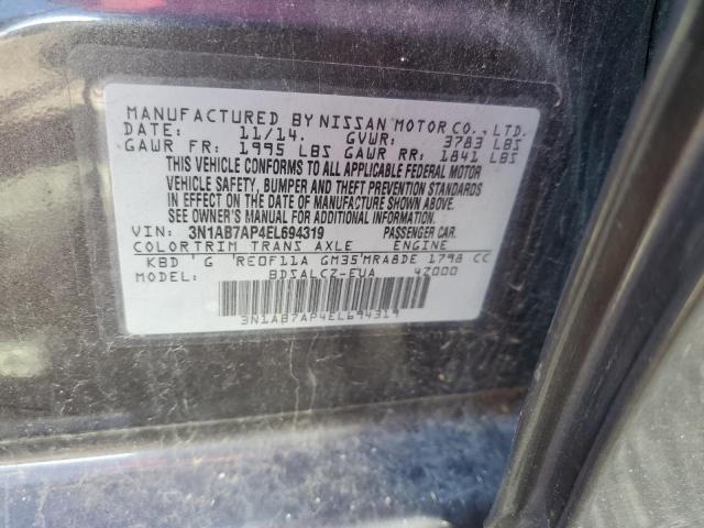 Photo 11 VIN: 3N1AB7AP4EL694319 - NISSAN SENTRA S 