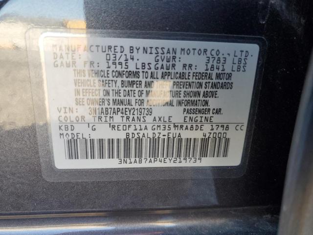 Photo 12 VIN: 3N1AB7AP4EY219739 - NISSAN SENTRA S 