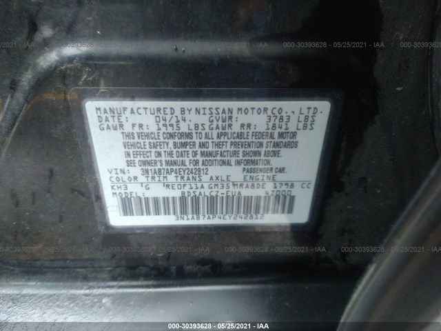 Photo 8 VIN: 3N1AB7AP4EY242812 - NISSAN SENTRA 