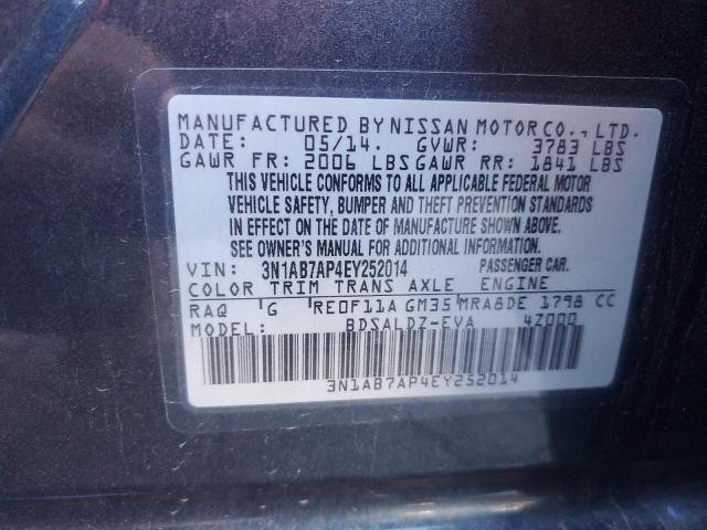 Photo 11 VIN: 3N1AB7AP4EY252014 - NISSAN SENTRA S 