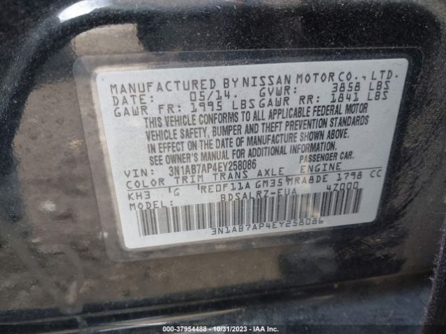 Photo 8 VIN: 3N1AB7AP4EY258086 - NISSAN SENTRA 