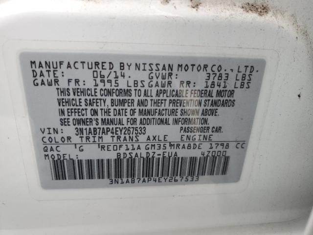 Photo 11 VIN: 3N1AB7AP4EY267533 - NISSAN SENTRA S 