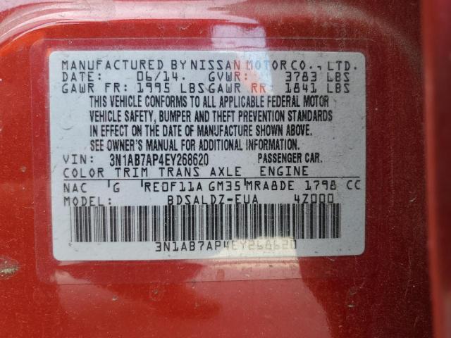 Photo 11 VIN: 3N1AB7AP4EY268620 - NISSAN SENTRA S 