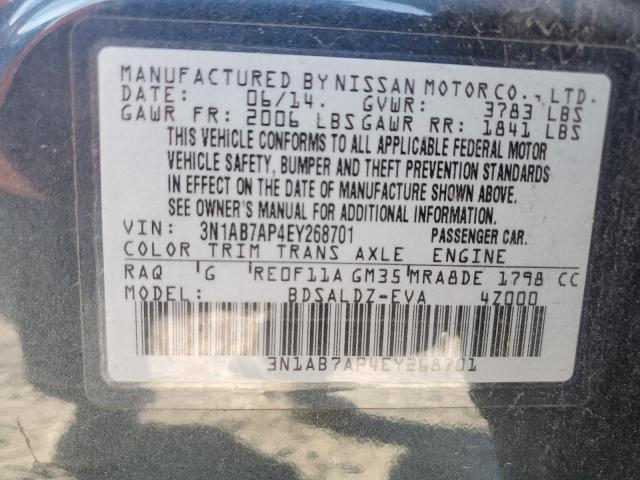 Photo 12 VIN: 3N1AB7AP4EY268701 - NISSAN SENTRA S 