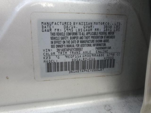 Photo 11 VIN: 3N1AB7AP4EY288687 - NISSAN SENTRA S 