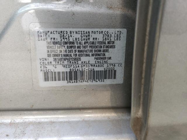 Photo 11 VIN: 3N1AB7AP4EY296935 - NISSAN SENTRA S 