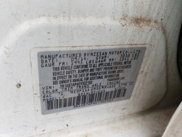 Photo 9 VIN: 3N1AB7AP4EY302183 - NISSAN SENTRA S 