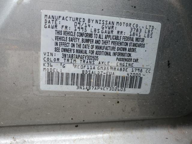 Photo 11 VIN: 3N1AB7AP4EY302605 - NISSAN SENTRA 