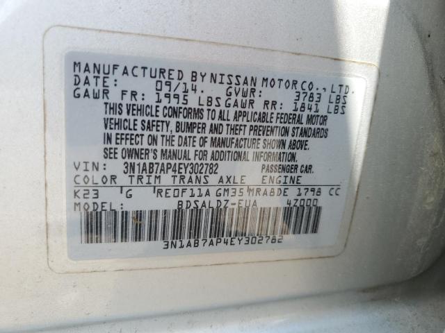 Photo 11 VIN: 3N1AB7AP4EY302782 - NISSAN SENTRA S 