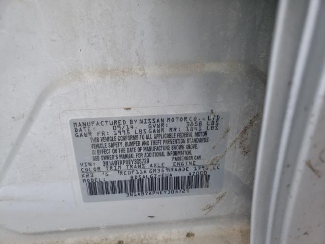 Photo 9 VIN: 3N1AB7AP4EY305729 - NISSAN SENTRA S 