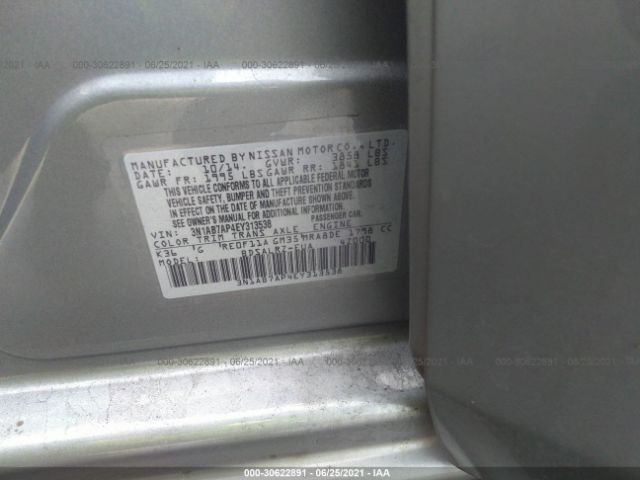 Photo 8 VIN: 3N1AB7AP4EY313538 - NISSAN SENTRA 